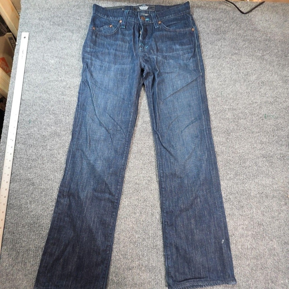 Rock & Republic Jeans Womens 34 Blue Medium Wash Bootcut Studded 34x31 Denim